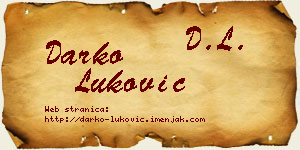 Darko Luković vizit kartica